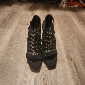 Jessica Simpson Black Strappy Heels